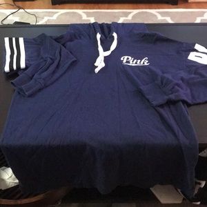 XS PINK HOODED SHIRT